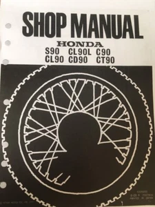 HONDA C90 WORKSHOP SERVICE MANUAL 1977 Paper bound copy nos - Picture 1 of 10
