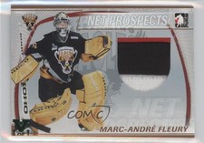 2004 ITG Heroes and Prospects Net Gold Vault Emerald 1/1 Marc-Andre Fleury 0c3