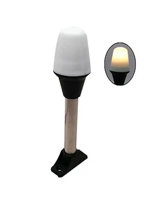 Pactrade Marine 8 1/4'' Fixed-Mount All-Round Stern Anchor Light S.S. Pole 12V5W - Picture 1 of 7