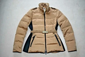 Burberry Rosegold Daunen gesteppt Reißverschluss durch Clip Taille Jacke Mantel Damen Small - Bild 1 von 12