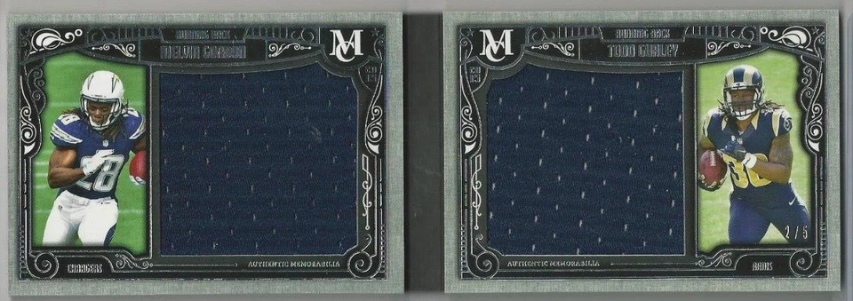 2015 Topps Museum Collection Melvin Gordon/Todd Gurley RC ¡Camiseta doble 2/5!! Foto 1 de 1