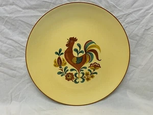 Taylor Smith & Reveille ROOSTER 12.5” Chop / Meat Serving Plate Platter RARE EC - Picture 1 of 5