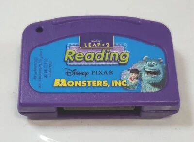 LeapPad Leap Frog cartridge reading 2 Monsters Inc. 500-00366 2001 - Image 1 of 3