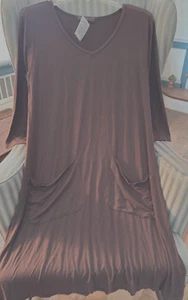 FRESH PRODUCE ELEGANT & STYLISH " SPRINGTIME DRESS" DRESS ON TRUFFLE  (M) - Picture 1 of 5