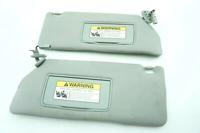 Honda Odyssey 2007 parasol delantero izquierdo y derecho con espejo retrovisor gris claro conjunto OEM Foto 1 de 4