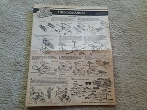 Vintage Hasbro Air Raiders Thunderhammer Original Instructions Manual - R1007 - Picture 1 of 3