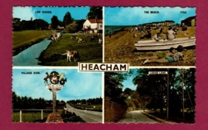 157601 Postcard HEACHAM Norfolk multi view - Picture 1 of 3