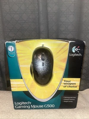 Logitech G500 Gaming Grade Laser Gaming Mouse Onboard Memory New Sealed - Image 1 of 3