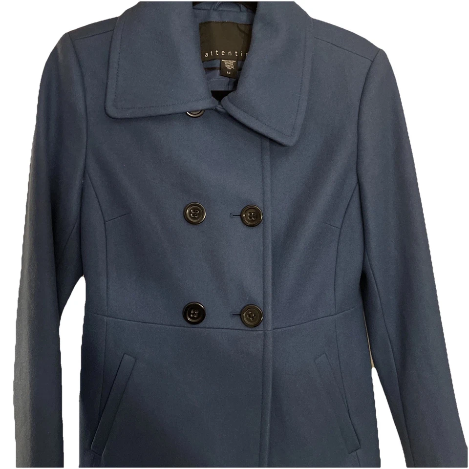 Atención Lana Talla S/C Mujer Azul Verde Azulado Lana Blazer/Chaqueta NUEVO* Foto 1 de 4