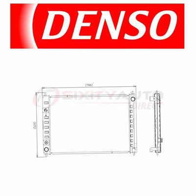 Denso Radiator for Nissan Murano 3.5L V6 2009-2014 Coolant Antifreeze os Foto 1 de 4
