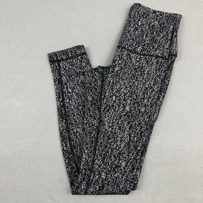 Lululemon Pants Women 4 Black Wunder Under Luon Suited Jacquard High Rise - Image 1 of 4