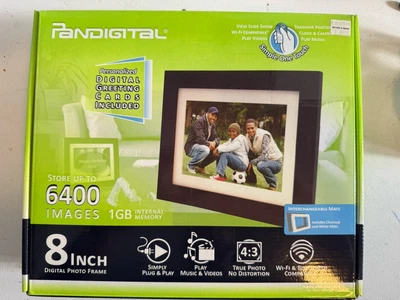 Pandigital 8" LCD Photo Frame Stores 6400 Images Simple Operation No PC Required - Image 1 of 2