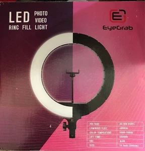 EyeGrab 14” AND 10” RINGLIGHT KIT, includes stand, accessories, *READ* - Picture 1 of 6
