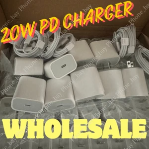20W PD Fast Charger Type C Wall Charging Cube Cable For iPhone 14 13 12 11 X Lot - Picture 1 of 16