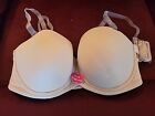 Delicates Bra 38D Nude Strapless Padded Underwire Adjustable Full Figure Nwt