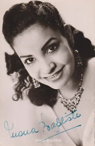 MONA BAPTISTE Original Autogramm signierte Kolibri Postkarte 50er Jahre selten - Picture 1 of 1