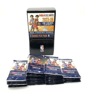 2023-24 Nba Hoops Basketball 48 Pack Full Gravity Feed Box Wembanyama Yellow?? - Picture 1 of 1