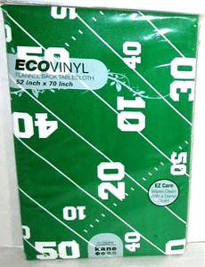 FOOTBALL Vinyl Tablecloth 52"x70"Oblong FOOTBALL FIELD Seats 4-6 /Robert Stanley - Picture 1 of 1