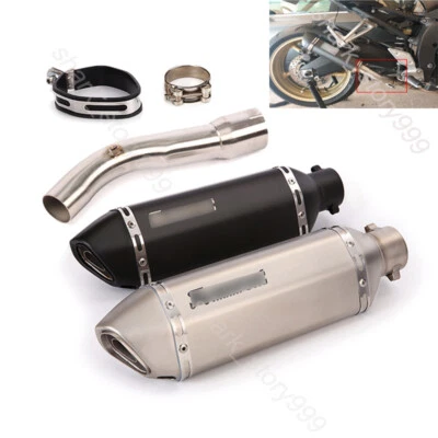 Tubo de enlace de escape medio antideslizante para Yamaha FZ1 FZ1N 2006-2015 mufla de 51 mm Foto 1 de 4