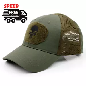 Neu Tide Punisher Schädel Multicam Operator Netz Baseballkappe Herren cool sitzende Kappe - Bild 1 von 14