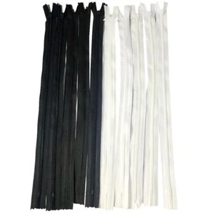 10 Piece 40cm Invisible Nylon Closed End Zip Zipper for Sewing Tailor - Picture 1 of 7