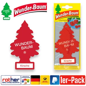 Wunderbaum Auto Lufterfrischer Duftbaum Autoduft Duft Kirsche 1er Karte - Bild 1 von 6