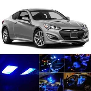 Blue Interior LED Lights Package Kit For 2010-2016 Hyundai Genesis Coupe PZ - Picture 1 of 7