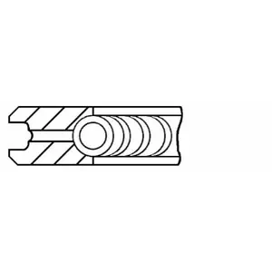 1 x New Geniune Mahle 03090N0 Piston Ring Set 81.01 1.75 2.00 3.00 - Picture 1 of 1