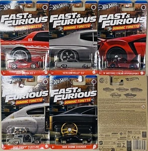 HOT WHEELS Fast and Furious Dominic Toretto set Of 5 Mazda RX-7 Lykan 2024 new - Picture 1 of 6