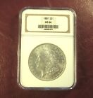 1897 MORGAN DOLLAR MS64 NGC *** BETTER DATE - CERTIFIED MS64 CLEAN RARE NGC CASE