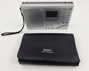Sony ICF-SW7600GR FM/AM Stereo/SW/MW/LW PLL Synthesized Receiver and Case Used - Picture 1 of 11