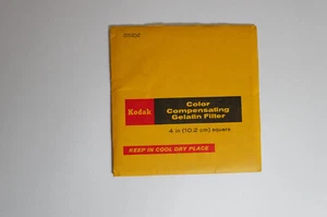 NEW Kodak Color Compensating Gelatin Filter # CC025C Cyan 4" (10.2 cm) square - Picture 1 of 2