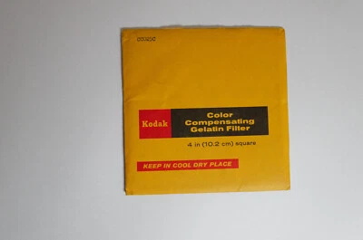 NEW Kodak Color Compensating Gelatin Filter # CC025C Cyan 4" (10.2 cm) square - Image 1 of 2