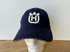 Husqvarna Embroidered Crown Logo Baseball Hat Navy Blue Strapback Adult Cap Euc