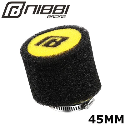 NIBBI 45mm Bent Foam Air Filter Pod Pit PRO Trail Quad Dirt Mini Bike ATV Buggy - image 1 of 4