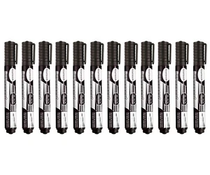 Black Permanent Marker Pens Thick 2-5mm Bullet Tip for Plastic Metal Marker Pens - Picture 1 of 16