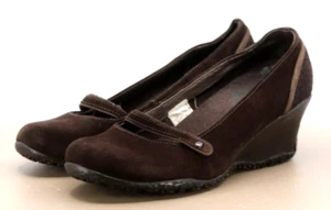 Merrell Petunia Print Women's Wedge Shoes Size 8 Suede Brown - Picture 1 of 14