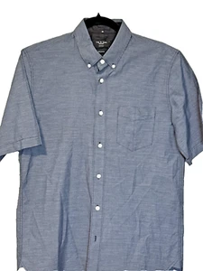 rag & bone Men’s Short Sleeve Shirt – Slim Fit – Size Small – Blue Pinstripe - Picture 1 of 4