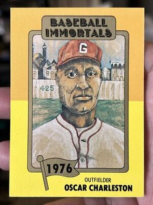 1980 SSPC HOF - 1ST PRINTING - #152 OSCAR CHARLESTON HOMESTEAD GRAYS