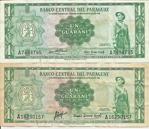 BANCO CENTRAL DEL PARAGUAY 1 UN GUARNI 2 Cir. Banknotes # 2