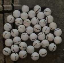 40 used mixed range golf balls for practice  white