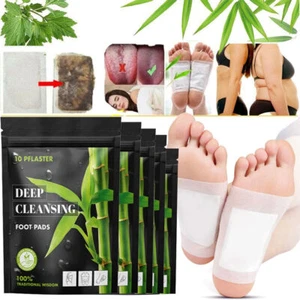 100Pcs Foot Detox Patches Pads Toxins Deep Cleansing Herbal Organic Slimming Pad - Picture 1 of 17