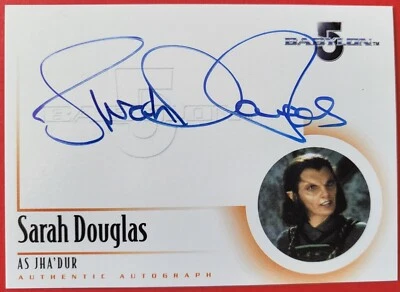 Babylon 5 Complete - A13   Sarah Douglas as Jha'dur auto card 2002 Rittenhouse - Image 1 of 2