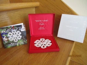 Longaberger Snowflake Ornament Kaitlin Snow Days 00 C Club *shipping included!* - Bild 1 von 9