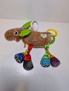 Lamaze Mortimer Moose Activity Toy Plush Baby Teether Rattle Crinkle Clip On 9” - Picture 1 of 5
