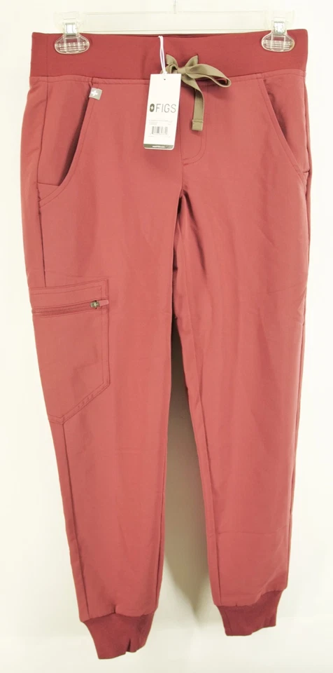 FIGS Pants Women's L/P Zamora Jogger Scrub Medical Work Nurse W18SW2005P Maroon