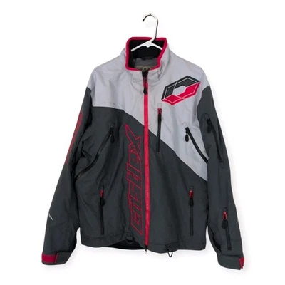 CastleX Polar G2 Men's Snowmobile Jacket L Blk/Grey/Red Waterproof Windproof  - Image 1 of 4