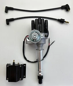 CHEVY 305 327 350 396 427 454 FEMALE BLACK Small Cap HEI Distributor + 50K COIL - Bild 1 von 15