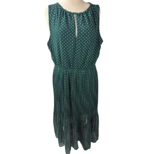 Green Polka Dot Maison Jules Dress - Size XXL - Picture 1 of 6