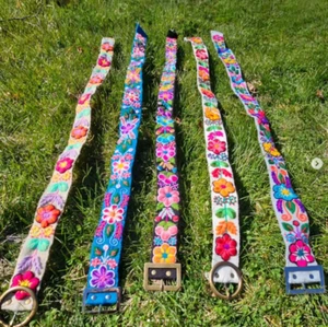 Peruvian Embroidered Floral belt, one size. *ONE BELT* - Picture 1 of 3